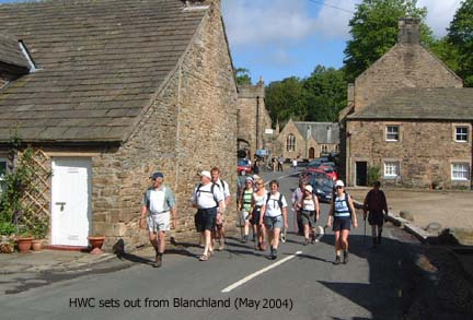 Setting off from Blanchland, Northumberland