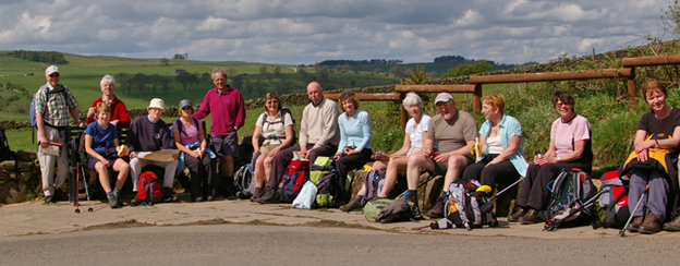 Hornsea Walking Club/near Elton, Derbys/photo by Arnold Underwood/26th April 2009