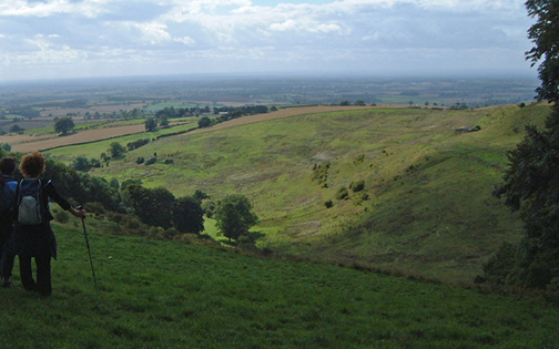 The view west over Deepdale/photo by Arnold Underwood, Aug 2006