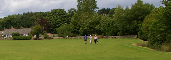 Cloughton cricket pitch/from a photo by Arnold Underwood/July 2009