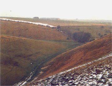 A slight dusting of snow on the Wolds near Huggate/Photo by Arnold Underwood/Jan 2000