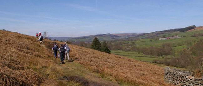 Heading back towards Rosedale Abbey/from a photo by Arnold Underwood, April 2007 